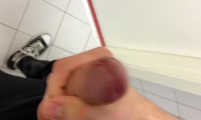 Hot Boy Jerkin off in Toilet at Gym (RISKY)/ almost Caught ! /hunks /cute