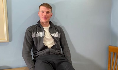 Young Straight Footballer Wanks his Big Uncut Cock & his Rock Hard Cock Gushes with Cum!