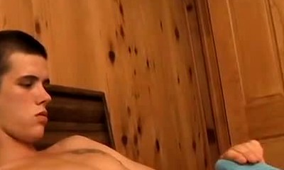 Solo twink's underwear fetish and cock stroking passion