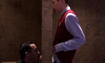 Altar blowjob confessions after church