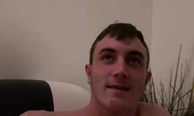 Gay dude anal drilled harshly until top creampied his asshole