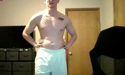 Blond Guy Shows-off Dick and Ass