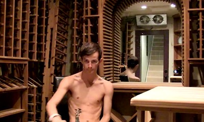 Twink Jasper Robinson relentlessly strokes his cock and fingers solo