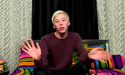Solo twink Jax Marnell drills ass with toy and wanks cock hard
