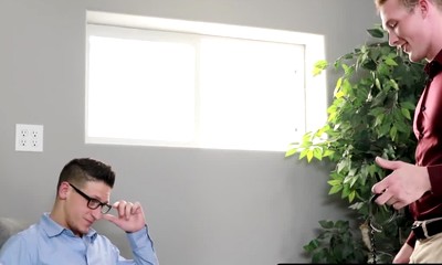 Office jock Dalton Riley fucks Jackson Cooper's muscular homo hard
