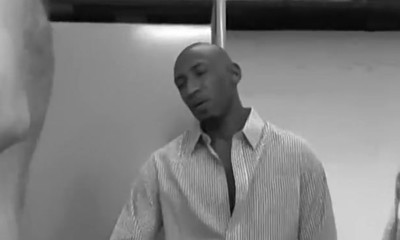 Uniformed Stud Anal Fucked in Toilet by a Group of Hunks